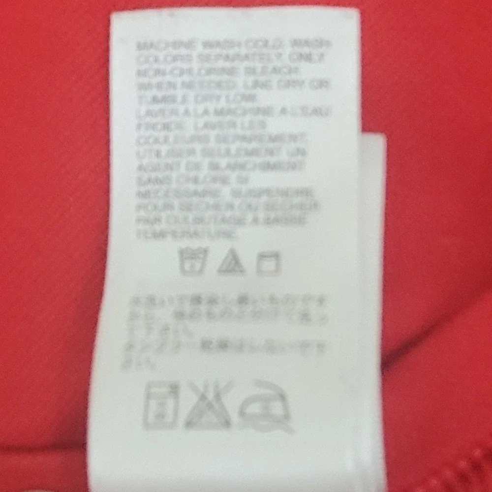 Mens M‎ The North Face VaporWick T-Shirt Red Gray Athletic Performance Quick Dry